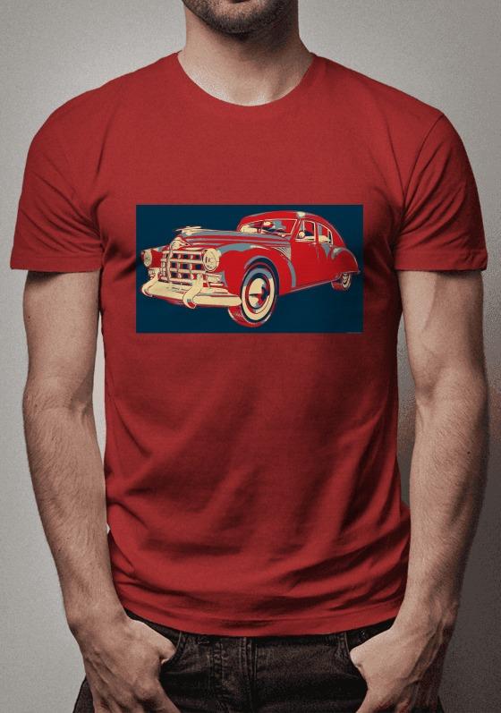 Nome do produto  Carro clássico vintage pop-art