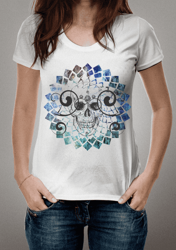 Nome do produto  Caveira abstrata