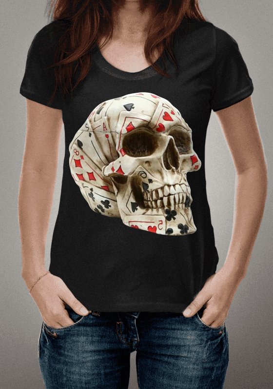 Nome do produto  caveira baralho