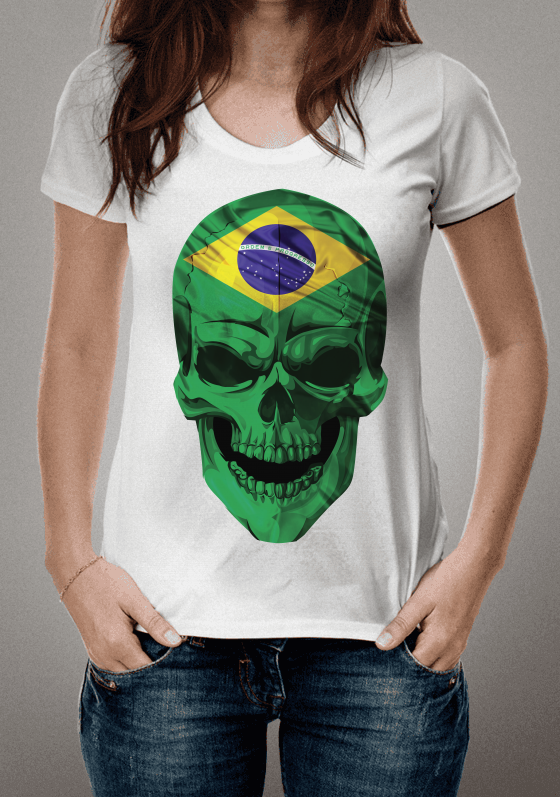 Caveira Brasil - Skull