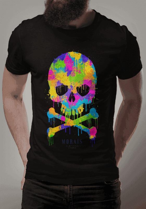 Nome do produto  Caveira colorida