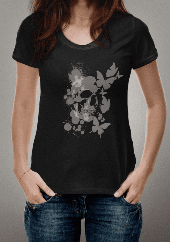 Nome do produto  Caveira com flores