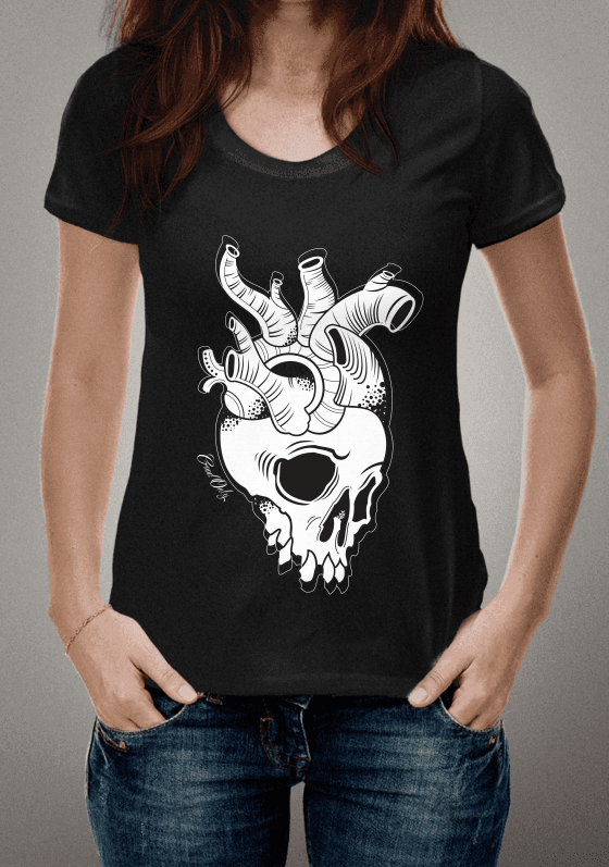 Nome do produto  Caveira Coração