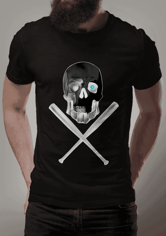 Nome do produto  caveira de cor invertida