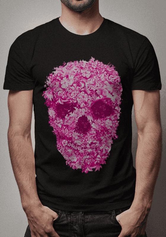 Nome do produto: Caveira e Flores