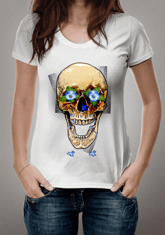 Nome do produto  Caveira Floral 