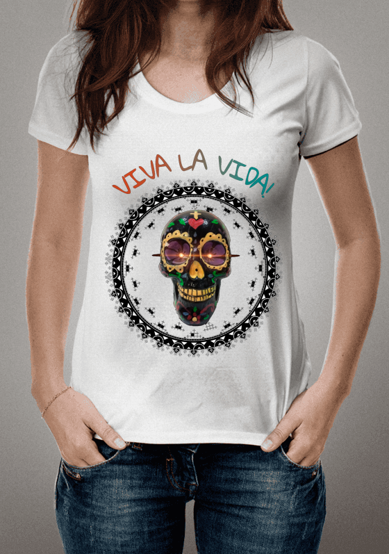 Nome do produto  Caveira viva la vida