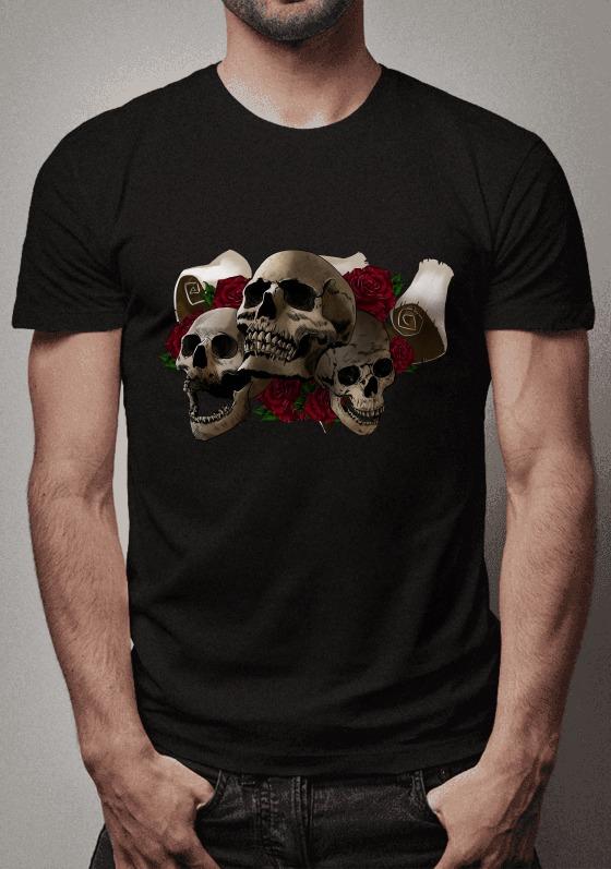 Nome do produto  Caveiras e Rosas