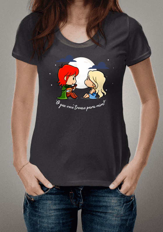 Chibi Kvothe e Auri - lua | Nome do Vento