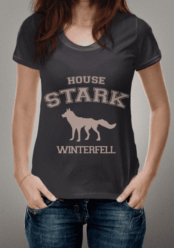 Nome do produto  Colegge Stark GAME OF THRONES
