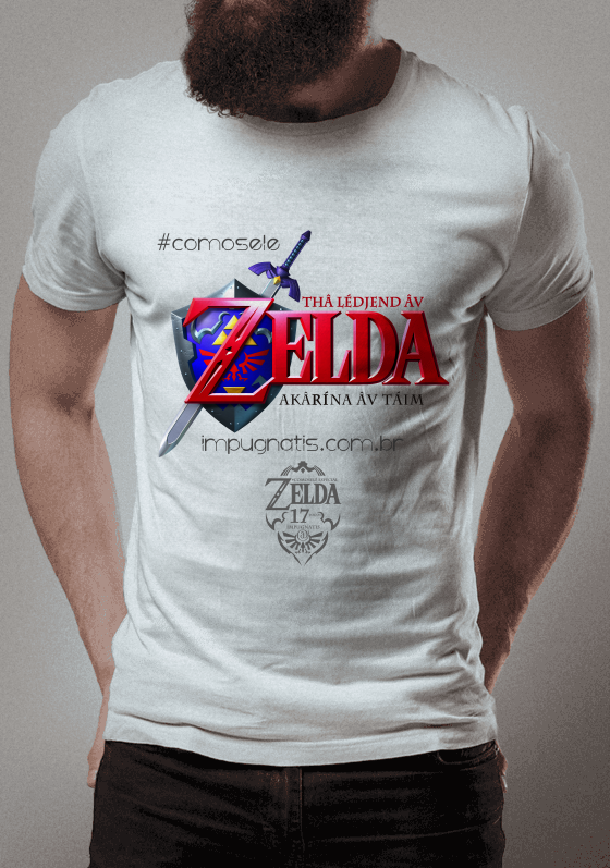 Nome do produto  #ComoSeLê - The Legend of Zelda: Ocarina of Time