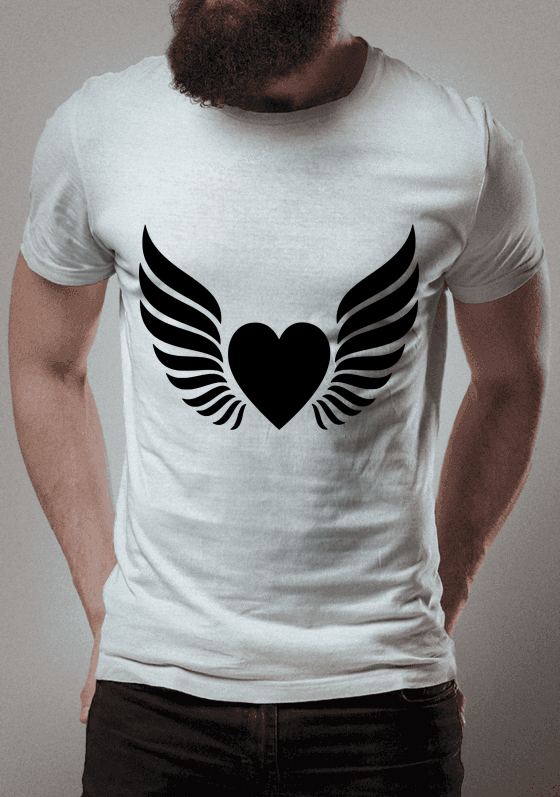 Nome do produto  coração com asas