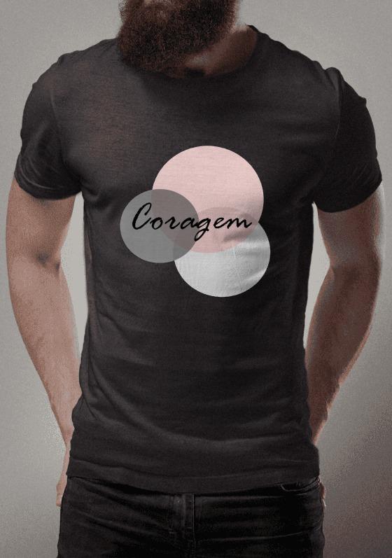 Nome do produto  Coragem círculos cinza