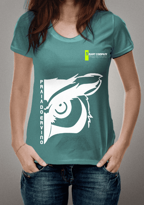 Nome do produto  Coruja com escrita de lado Praia do Ervino - Smart Company