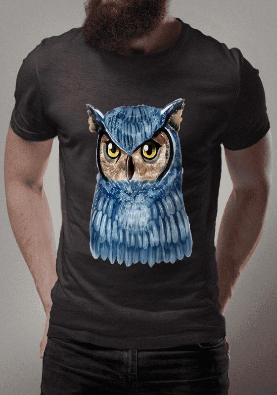 Nome do produto  Coruja em Aquarela