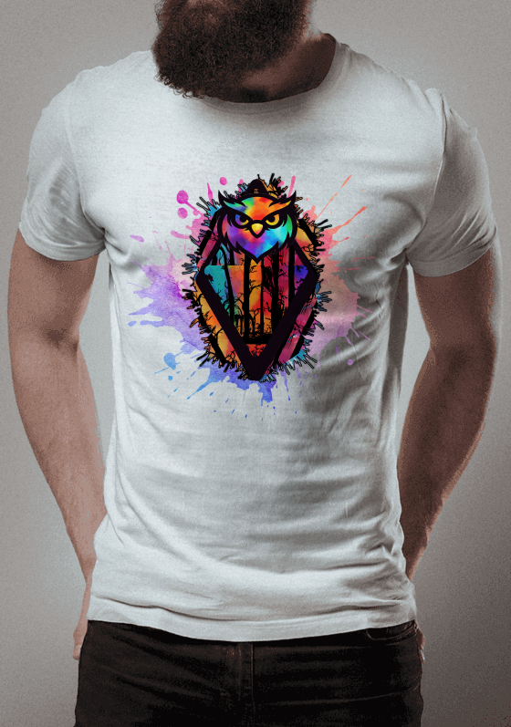 Nome do produto  Coruja em Aquarela