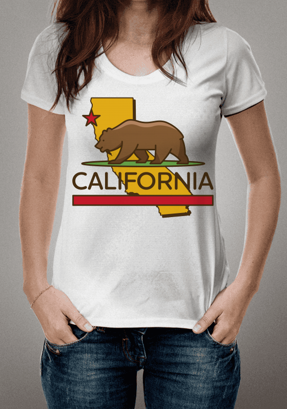 Nome do produto  CR MAP and BEAR - CALIFORNIA REPUBLIC