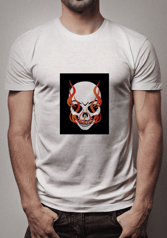 Nome do produto  Crânio em Chamas