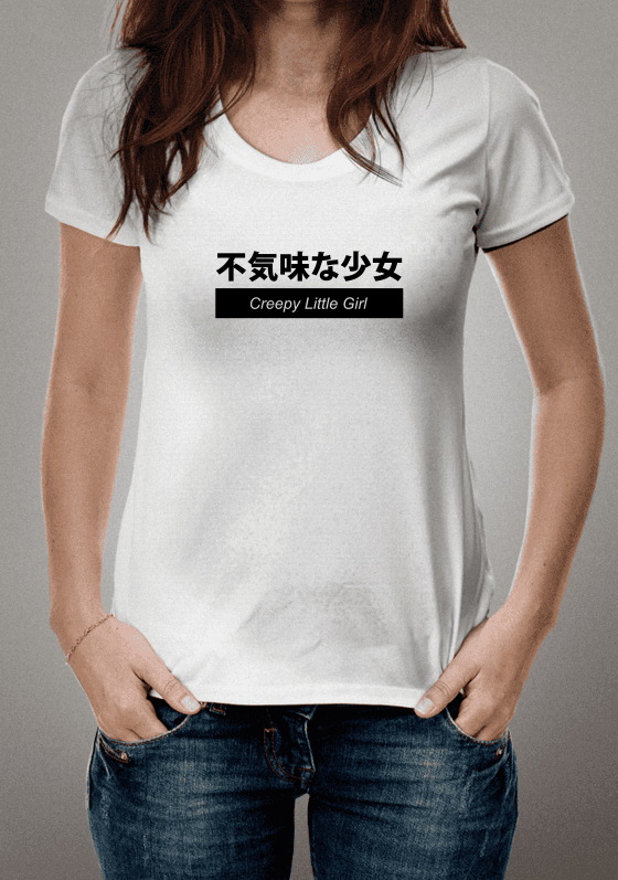 Nome do produto  Creepy Little Girl - Branco