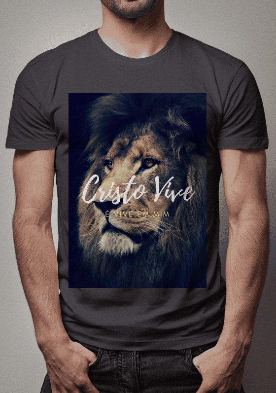 Cristo Vive é Vive Em Mim - Cinza Chumbo