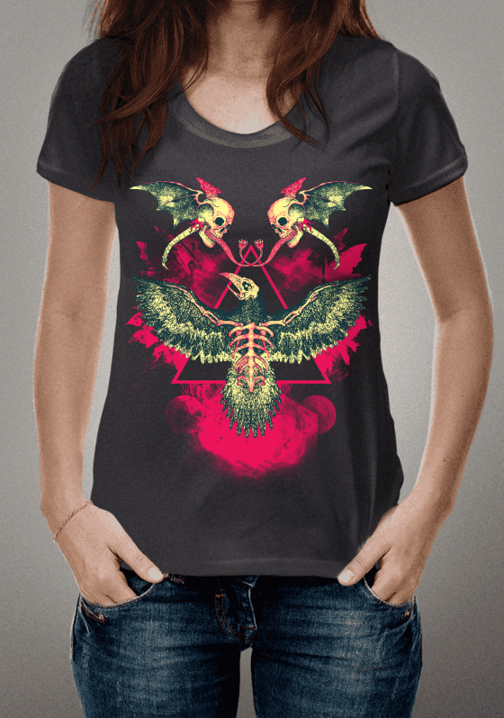 Nome do produto  Crow And Skulls