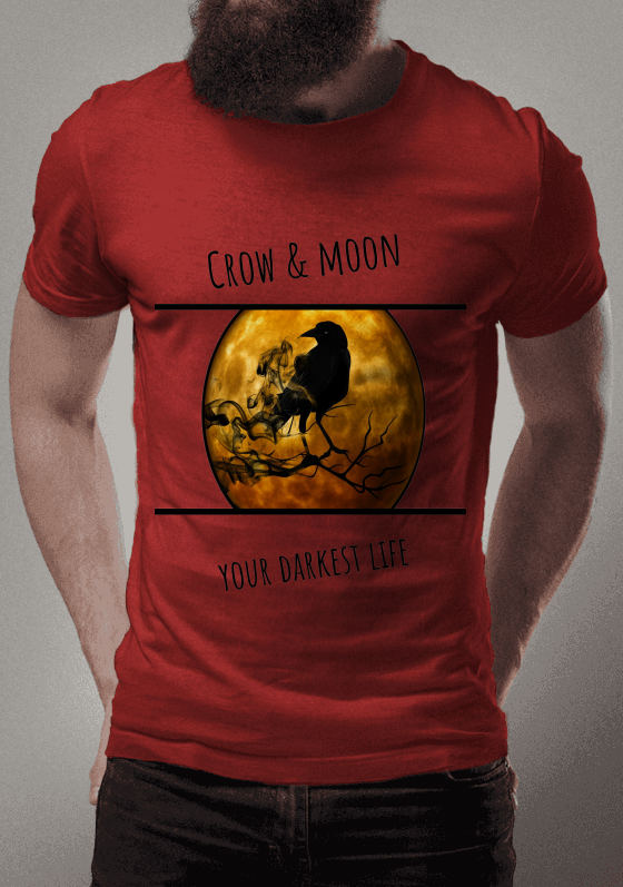 Crow & moon