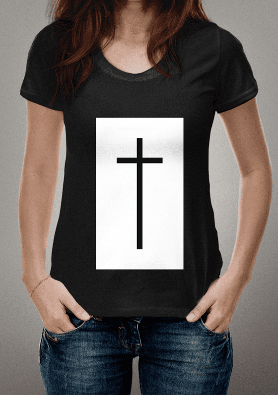 Nome do produto: Cruz - Branco/Preto