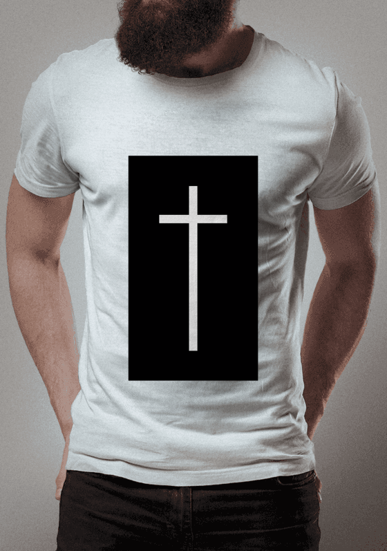 Nome do produto: Cruz - Preto/Branco