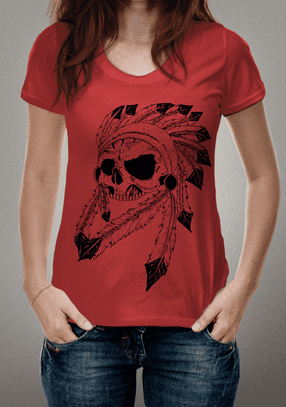 DEATH INDIAN BLACK STROKE