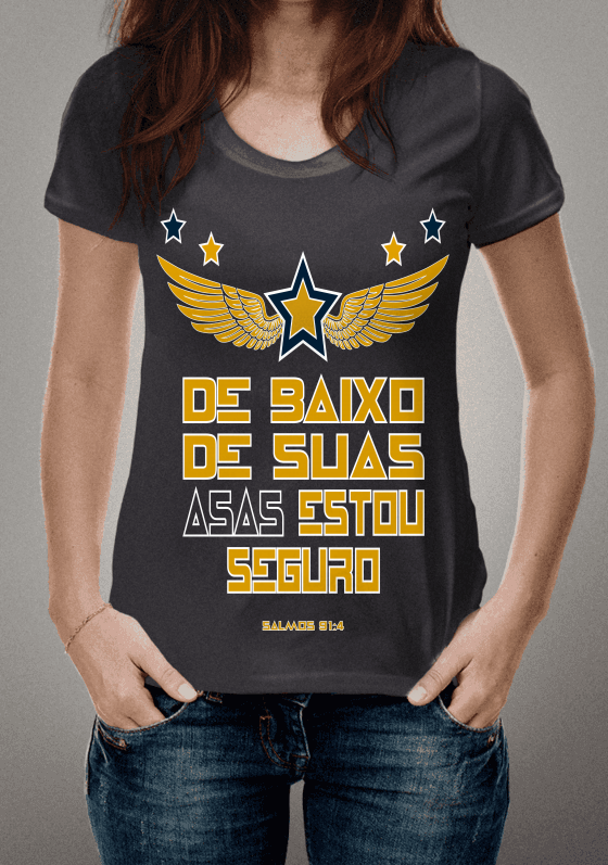 Nome do produto  Debaixo de suas asas estou seguro.