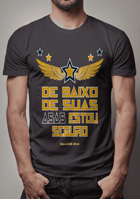 Nome do produto: Debaixo de suas asas estou seguro.