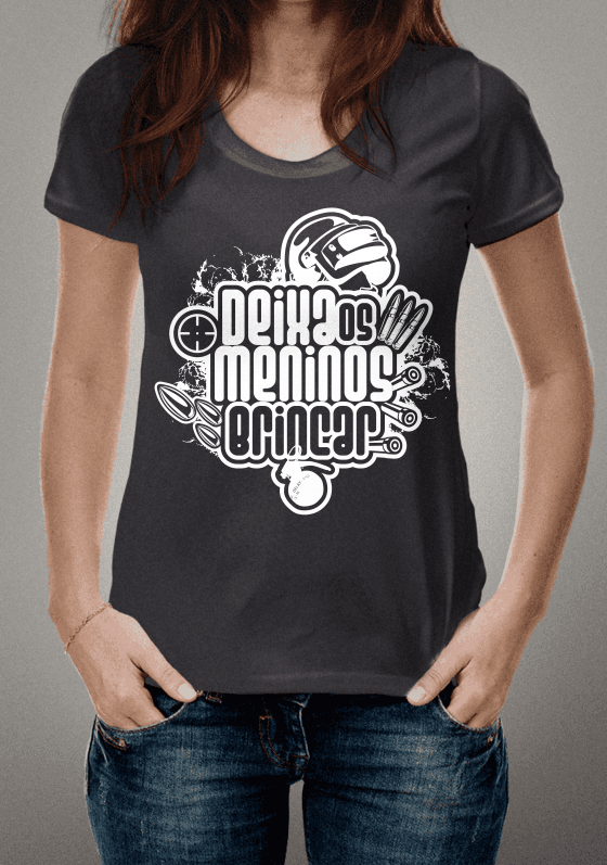Nome do produto  Deixa os meninos brincar - Mono - Branco