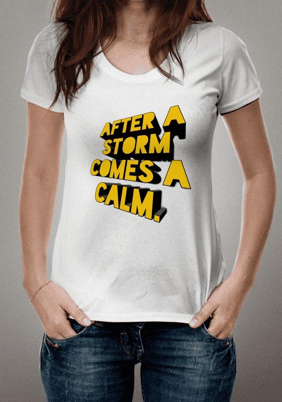 Nome do produto  Depois da tempestade chega a calma.