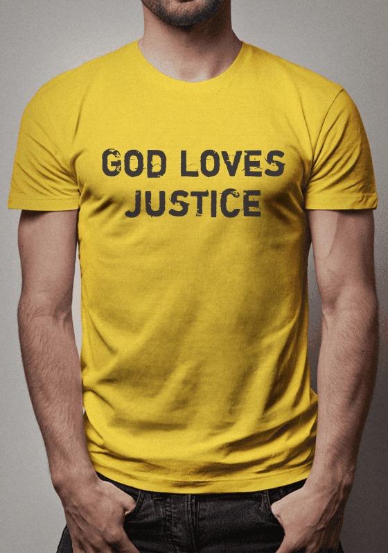 Nome do produto  Deus ama a justiça.