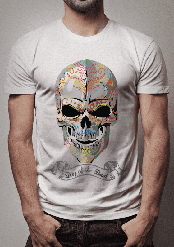 Dia dos Mortos - Caveira Mexicana - Grey