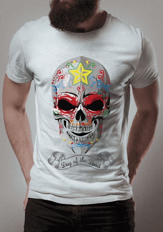 Dia dos Mortos - Caveira Mexicana - Red