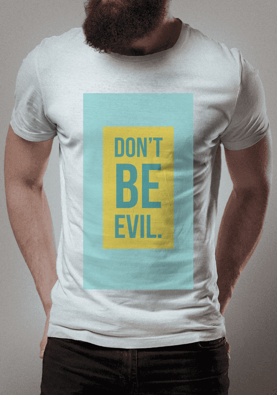 Nome do produto  Don't be evil