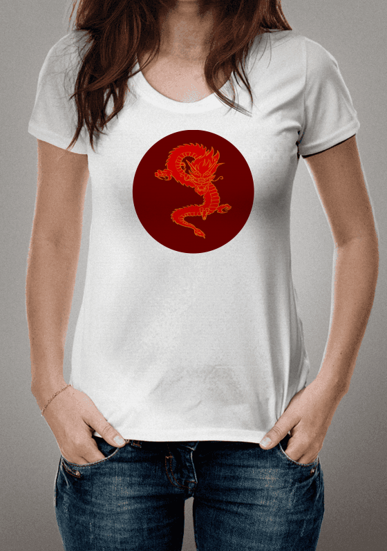 Nome do produto  Dragão Japonês (minimalista)