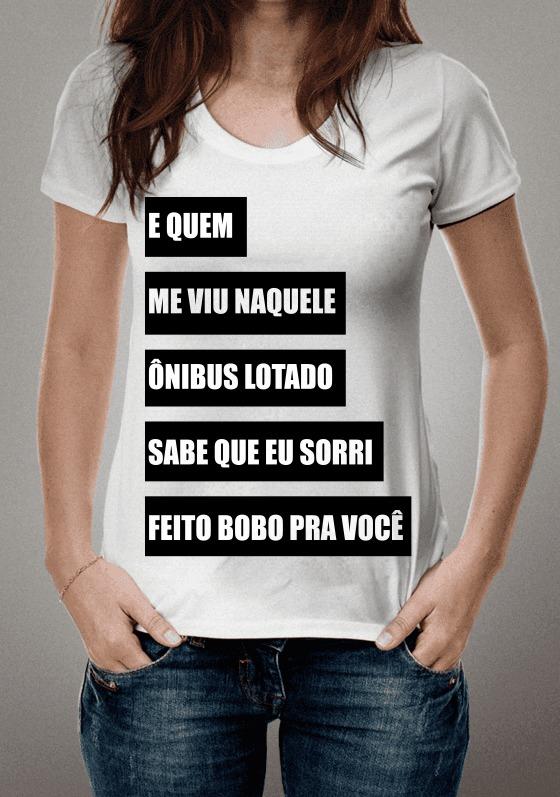 Nome do produto  E quem me viu naquele ônibus lotado sabe que eu me apaixonei
