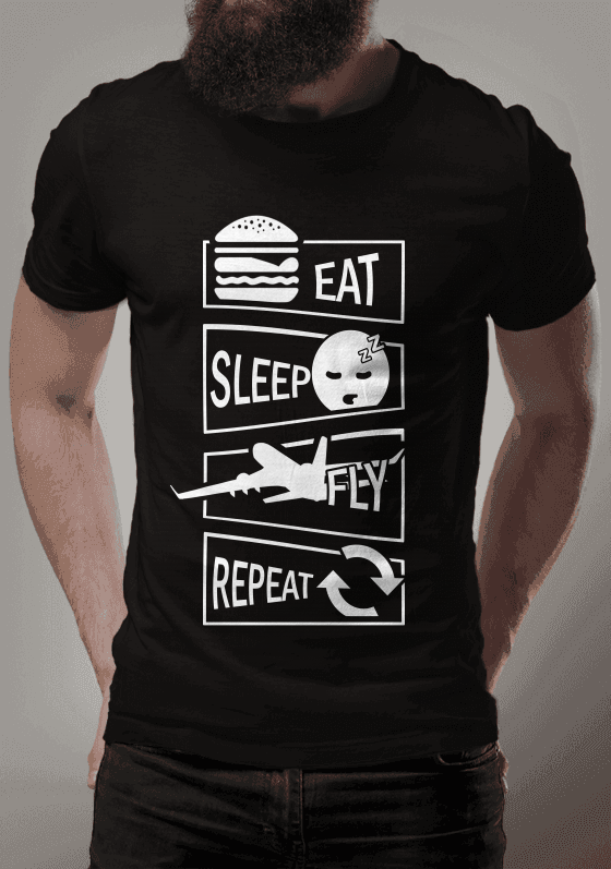 EAT SLEEP FLY REPEAT LISA