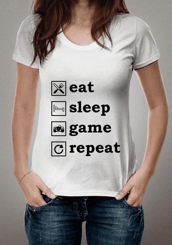 Nome do produto  Eat, sleep, game, repeat!