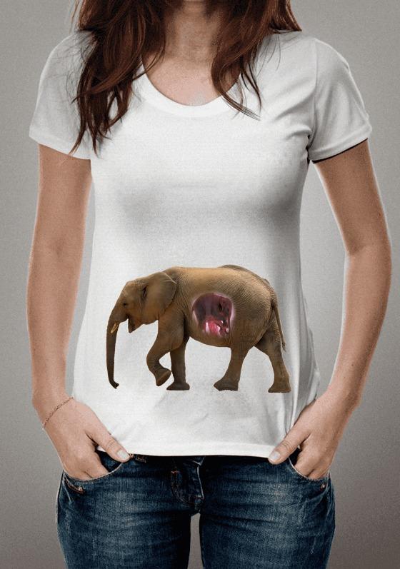 Nome do produto: Elefanta gravida , gestante , gestação, bebê elefante