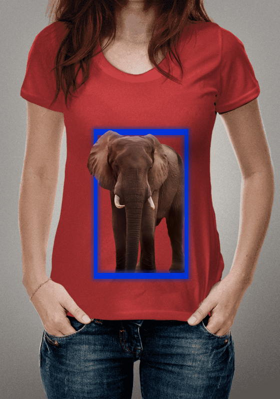 Nome do produto  Elefante Neon 