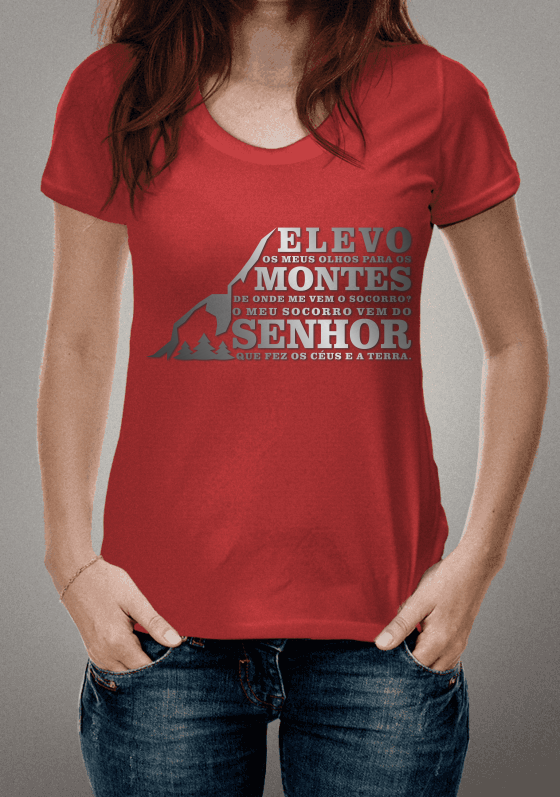 Nome do produto  Elevo os meus olhos para os montes