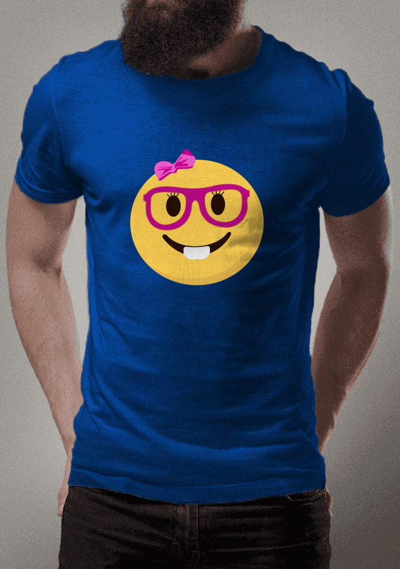 EMOJI NERD GIRL