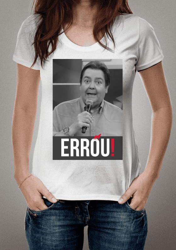 Nome do produto  Errou - Camiseta Faustão