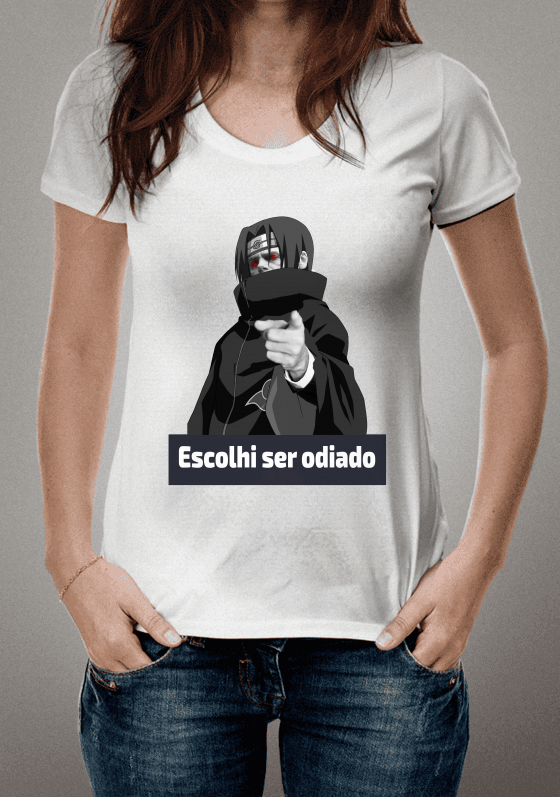 Nome do produto  Escolhi ser odiado bolso uchiha