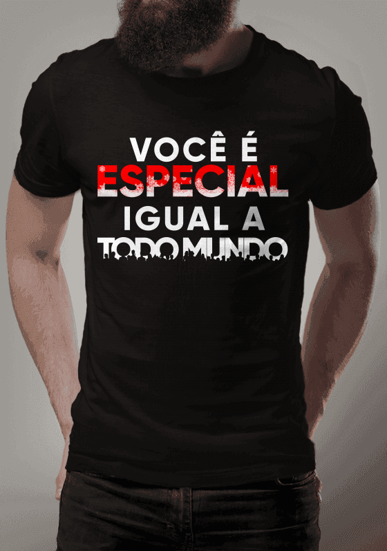 Nome do produto  Especial - Camiseta Preta
