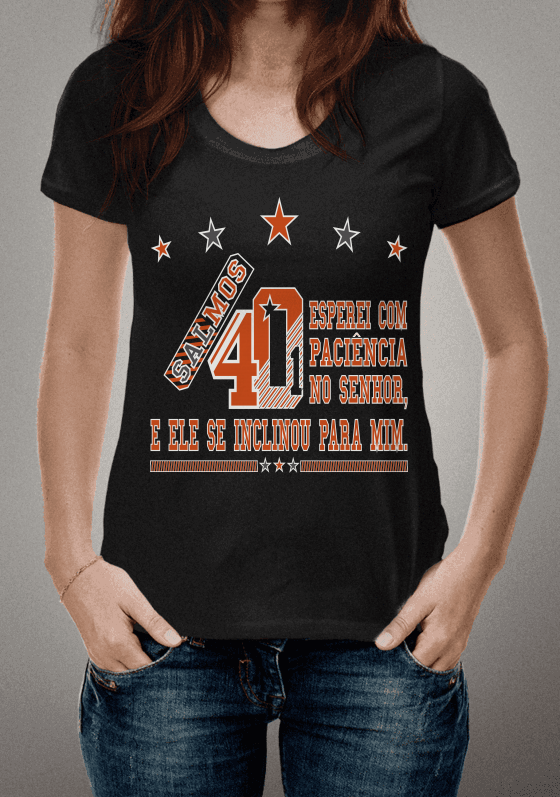 Nome do produto  Esperei com paciência no SENHOR  Salmos 40:1