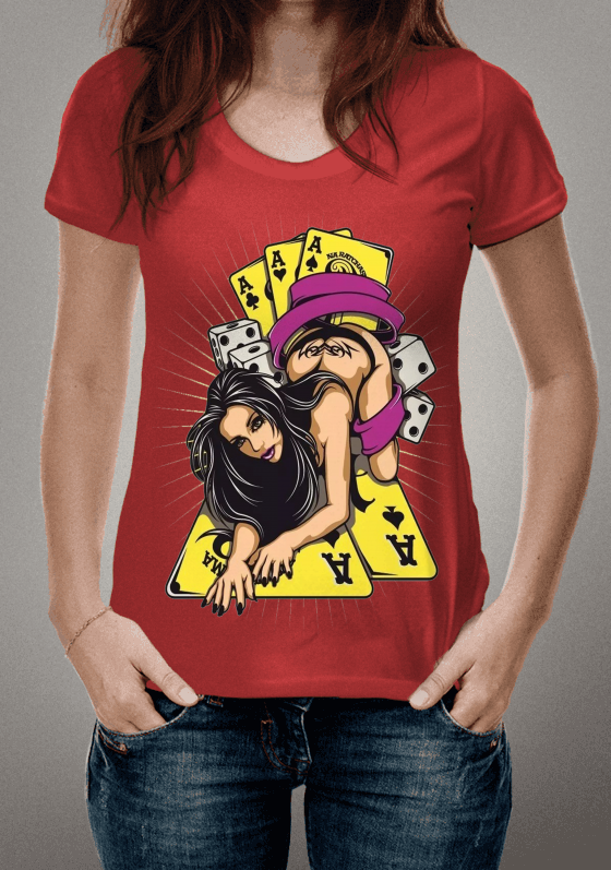 Estampa camiseta Cartas